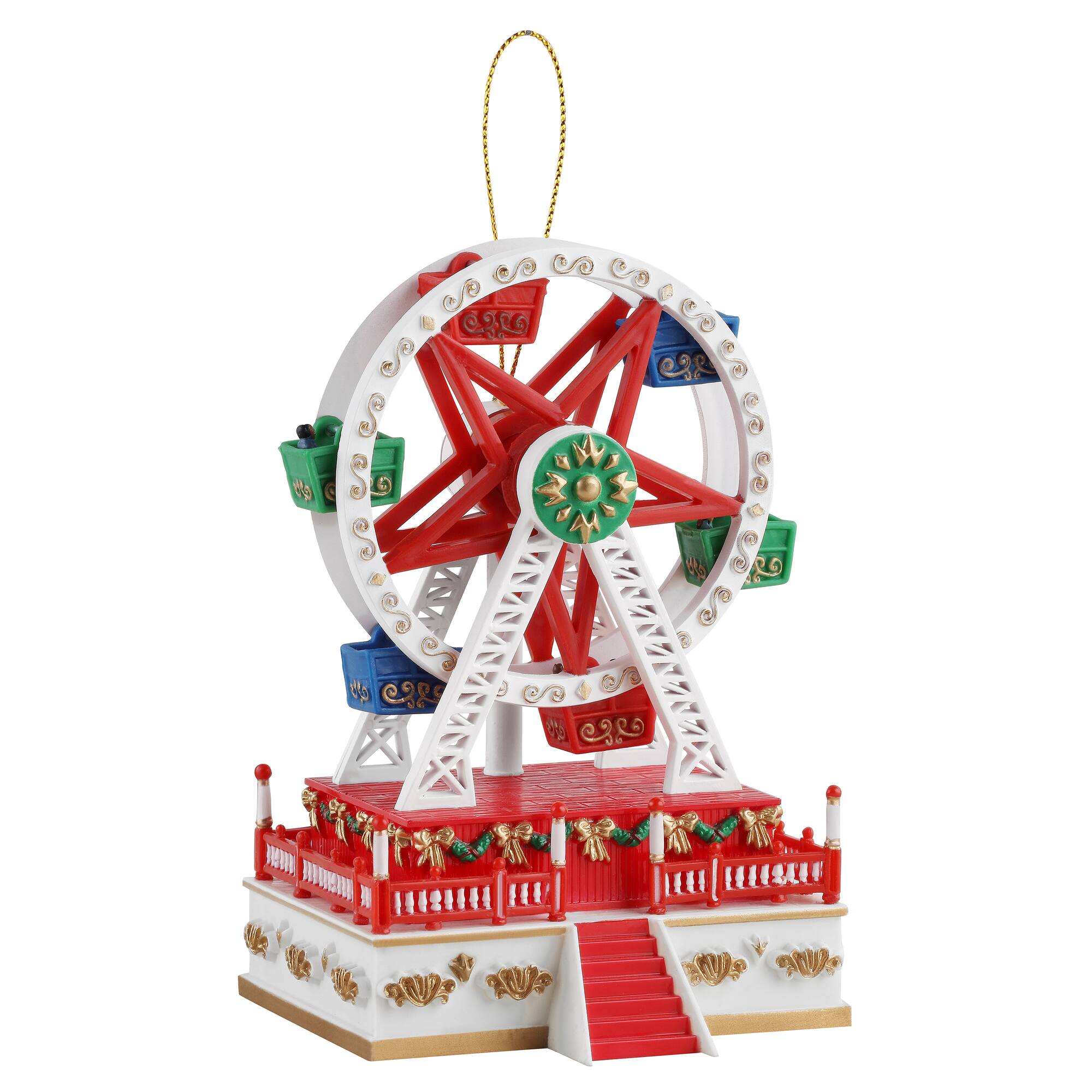 Mr. Christmas 5" Animated Carnival Ferris Wheel with White Base
